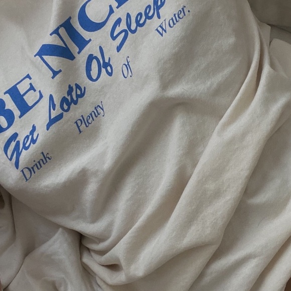 NWT Be Nice Oversized T-Shirt/Dress (Natural/Ivory) - Picture 7 of 13